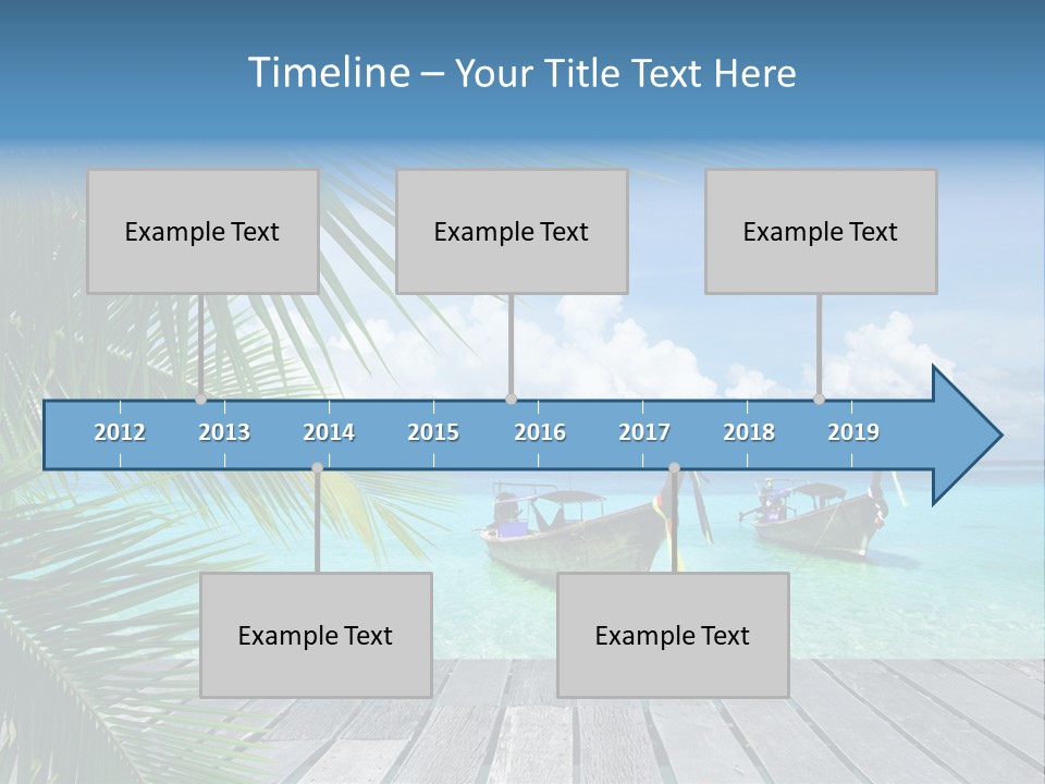 Bay Tropical Sunny PowerPoint Template