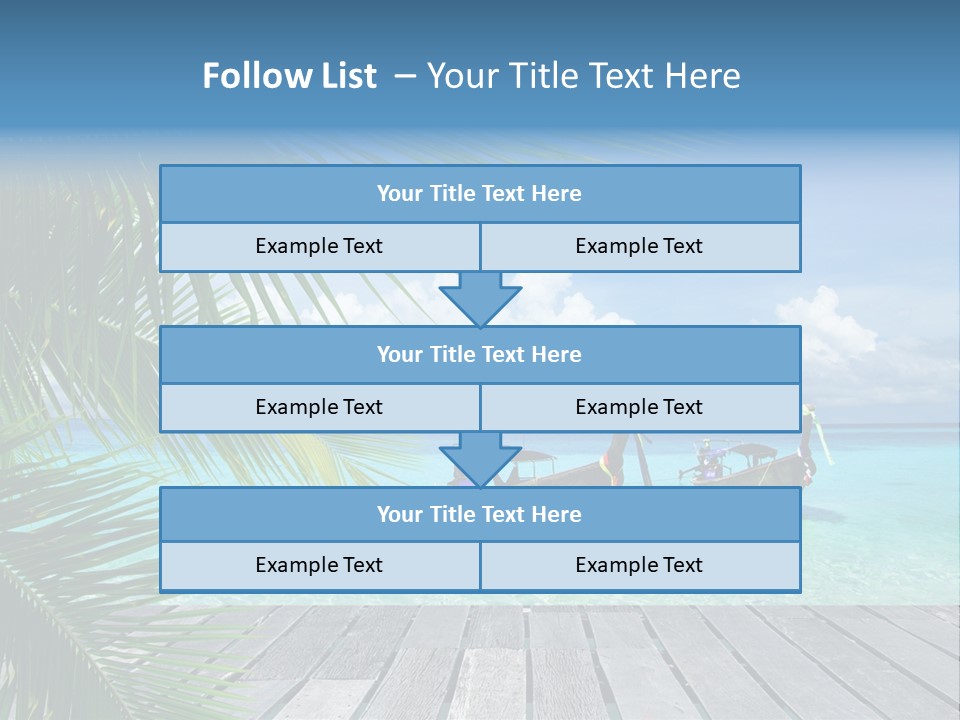 Bay Tropical Sunny PowerPoint Template