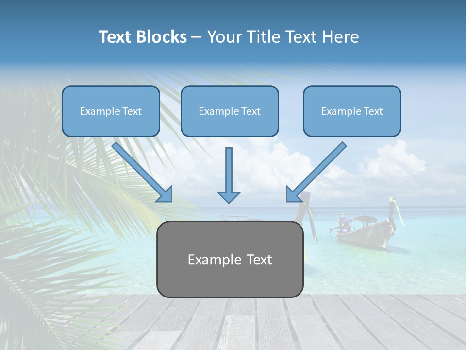 Bay Tropical Sunny PowerPoint Template