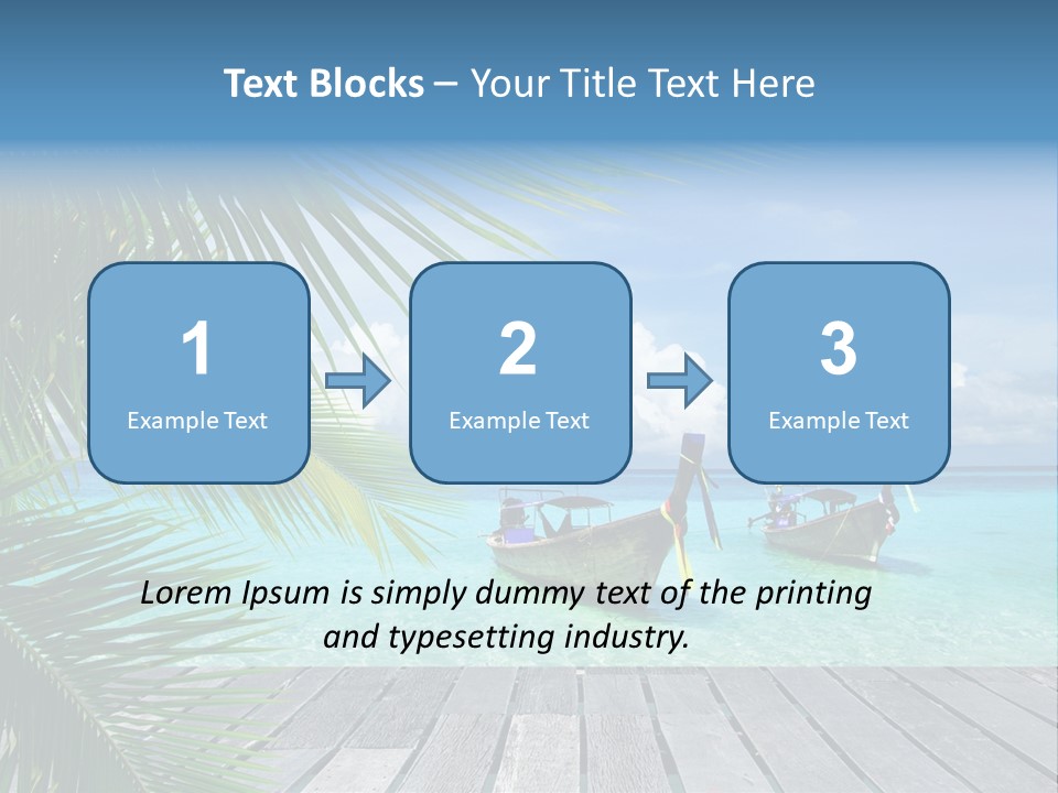 Bay Tropical Sunny PowerPoint Template