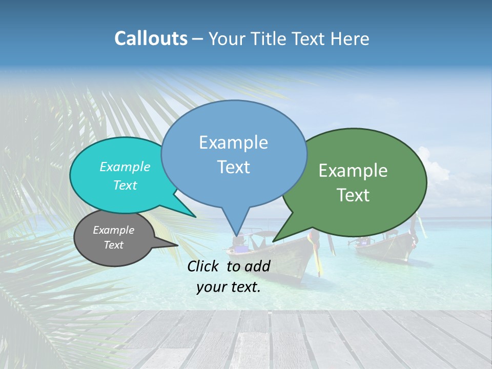 Bay Tropical Sunny PowerPoint Template