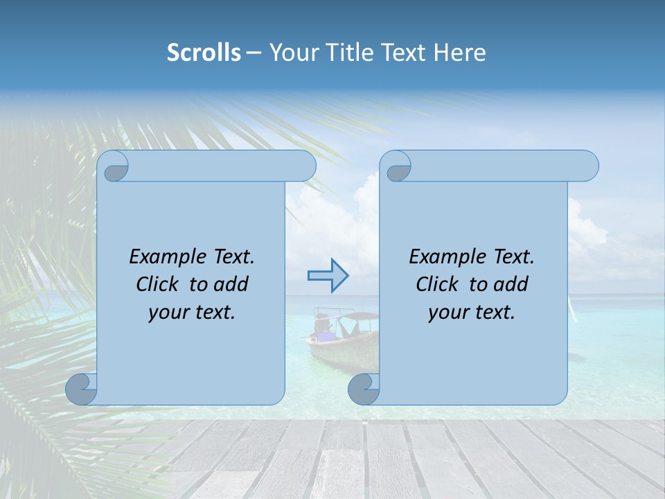 Bay Tropical Sunny PowerPoint Template