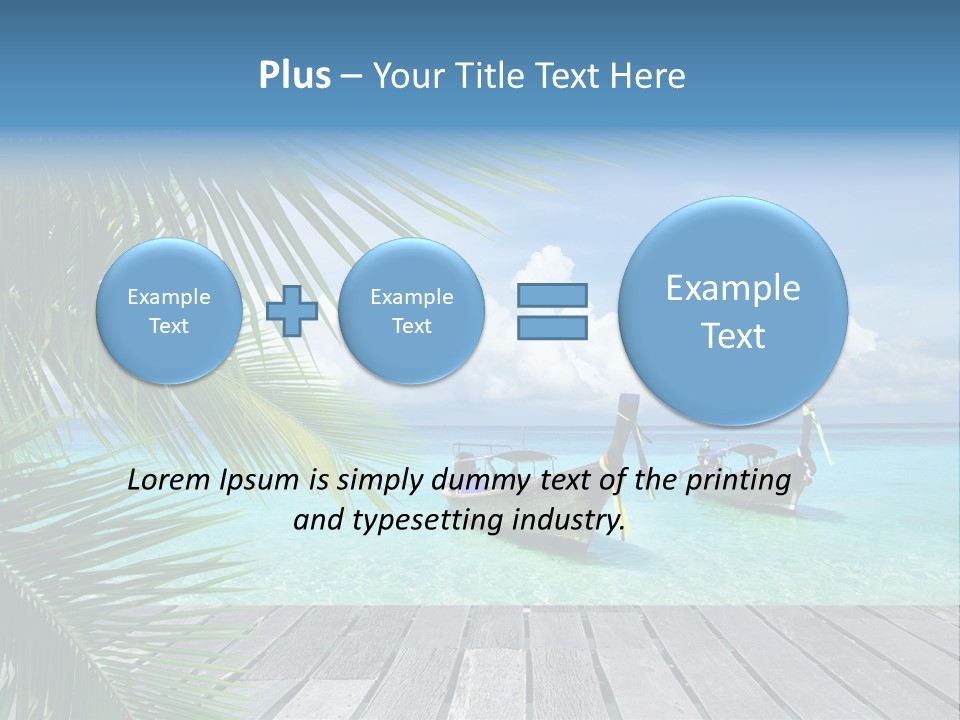 Bay Tropical Sunny PowerPoint Template