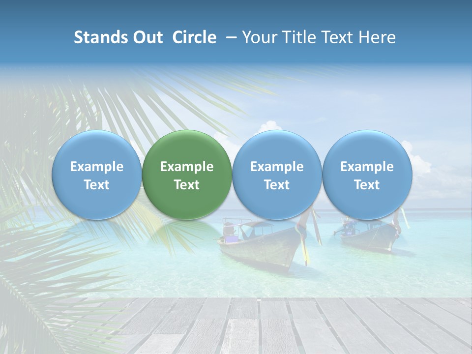 Bay Tropical Sunny PowerPoint Template