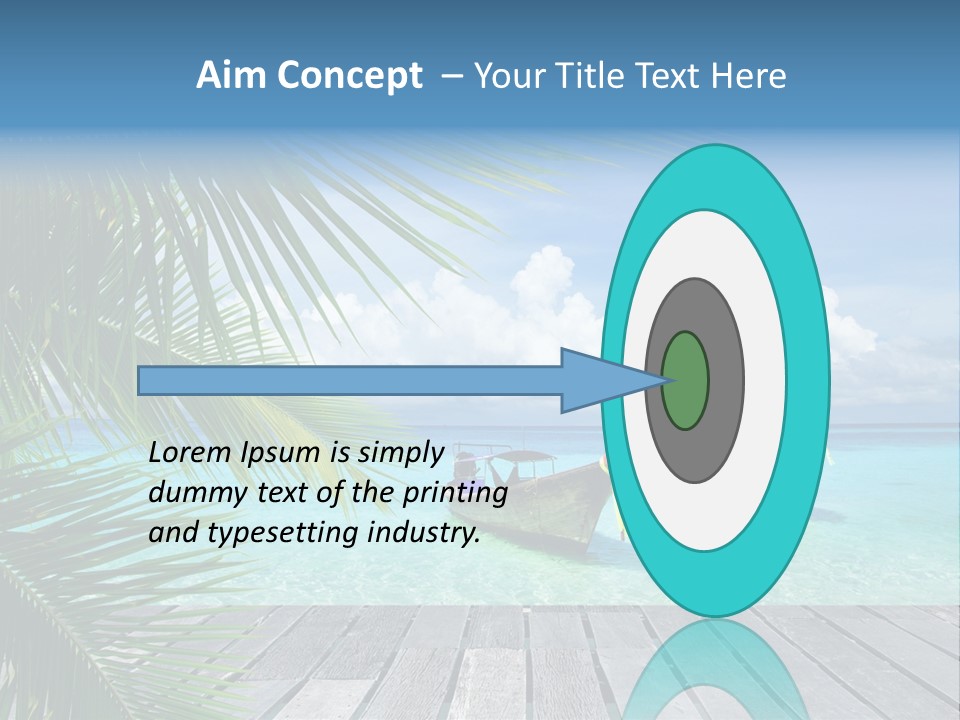 Bay Tropical Sunny PowerPoint Template