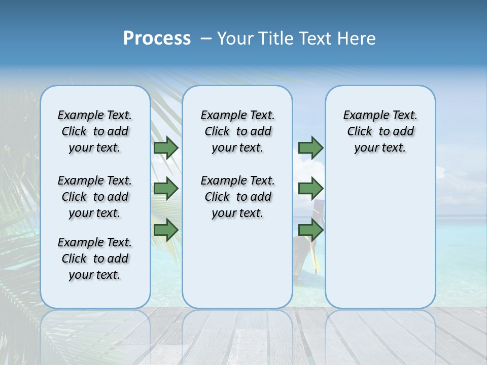 Bay Tropical Sunny PowerPoint Template