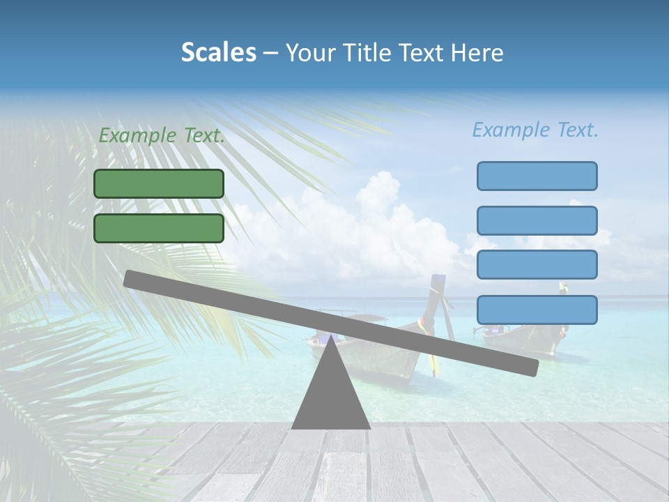 Bay Tropical Sunny PowerPoint Template