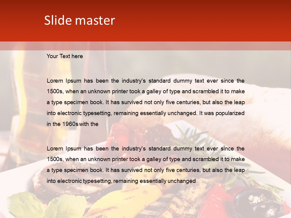 Leicht Essig Paprika PowerPoint Template