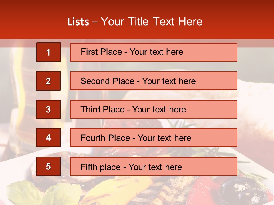 Leicht Essig Paprika PowerPoint Template