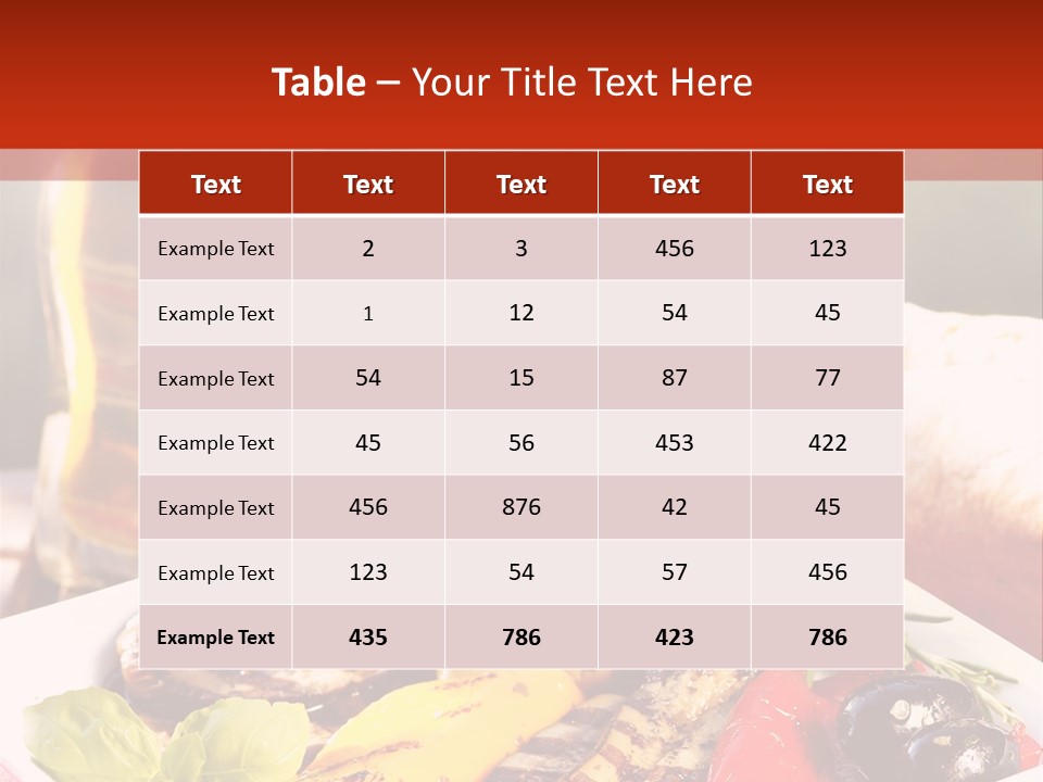 Leicht Essig Paprika PowerPoint Template