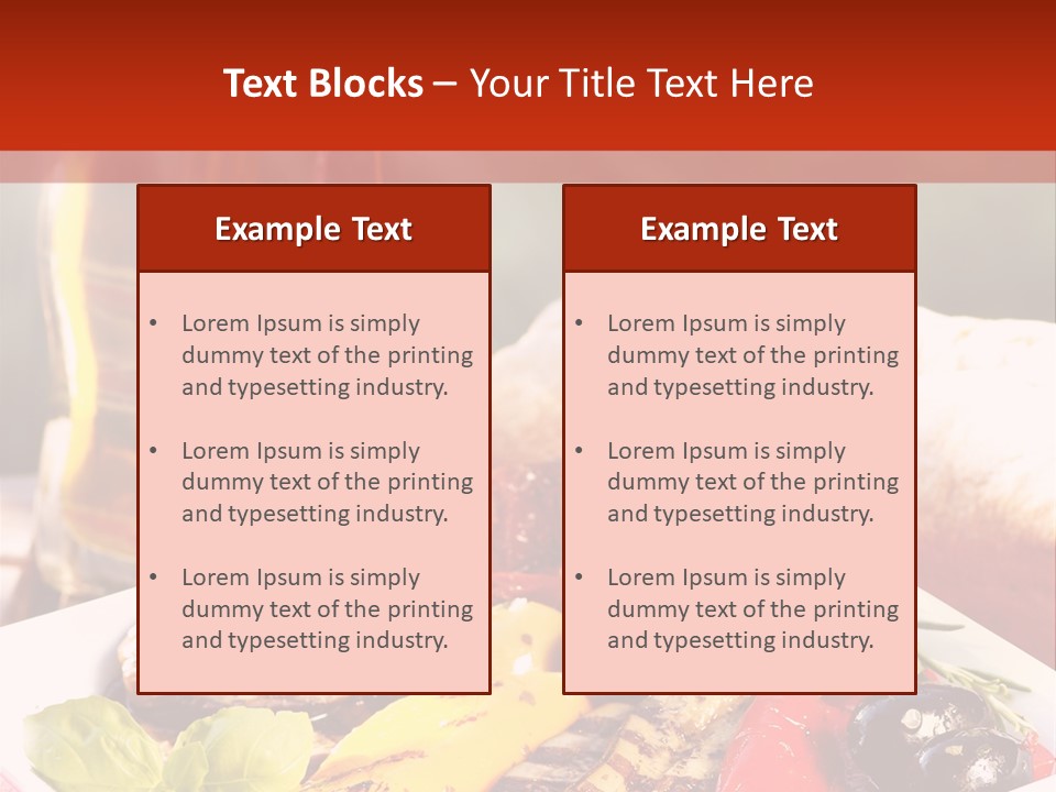Leicht Essig Paprika PowerPoint Template