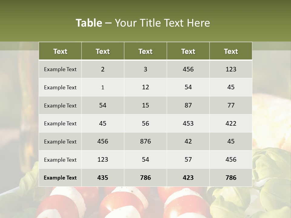 Teller Sommer Weiss PowerPoint Template