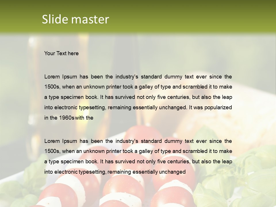 Vegetarisch Lecker Antipasto PowerPoint Template