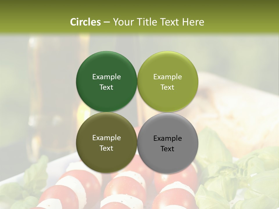 Vegetarisch Lecker Antipasto PowerPoint Template
