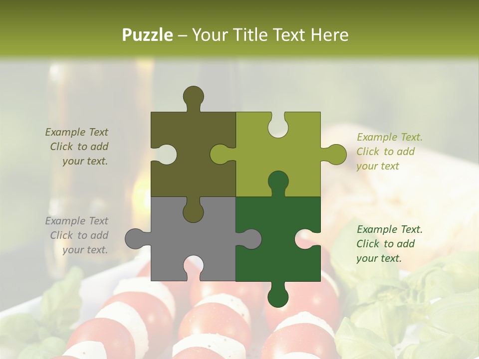 Vegetarisch Lecker Antipasto PowerPoint Template