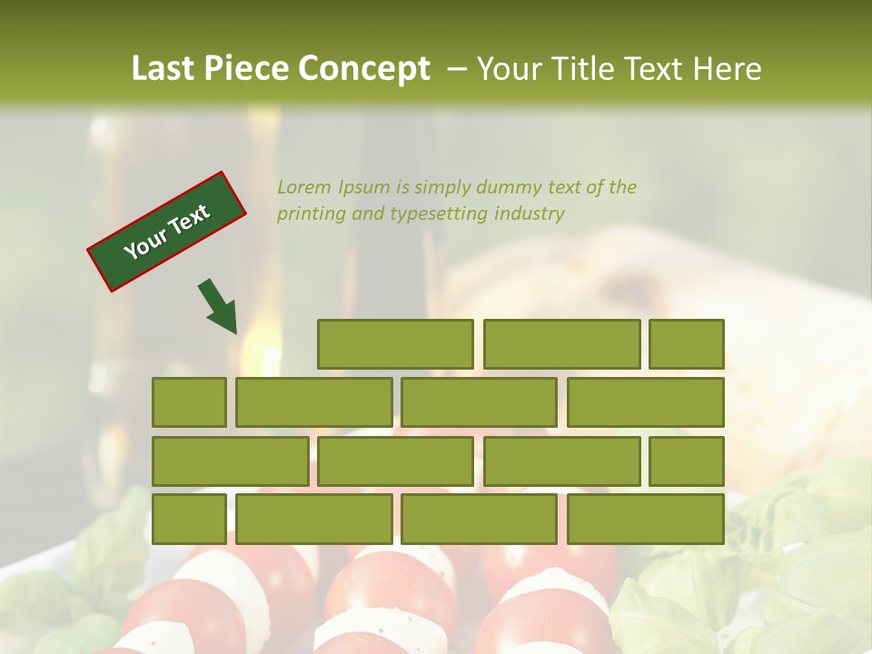 Vegetarisch Lecker Antipasto PowerPoint Template