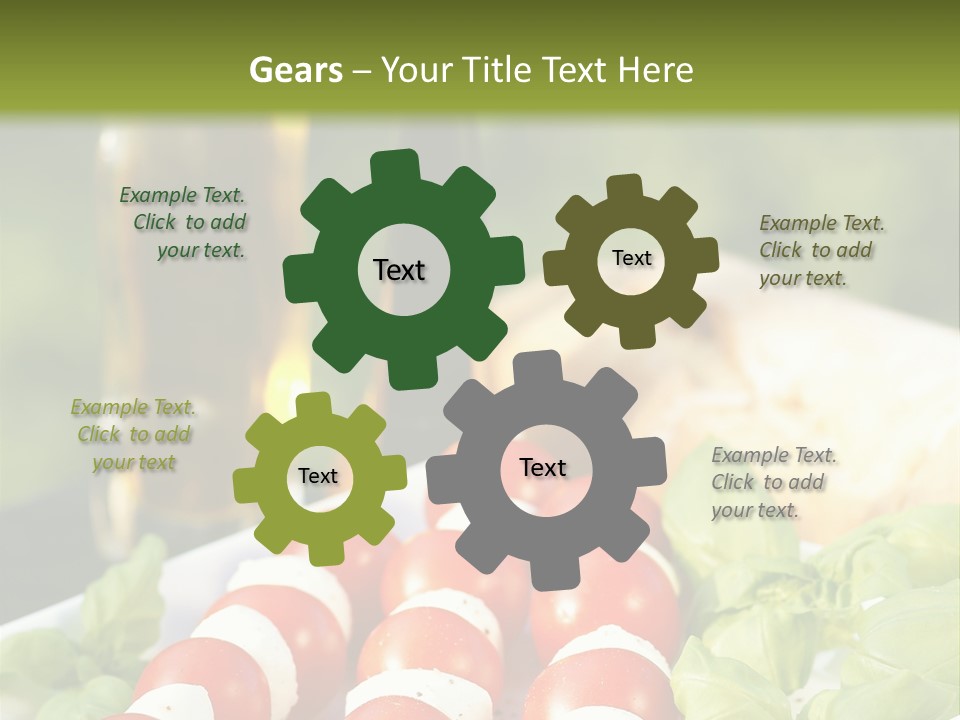 Vegetarisch Lecker Antipasto PowerPoint Template