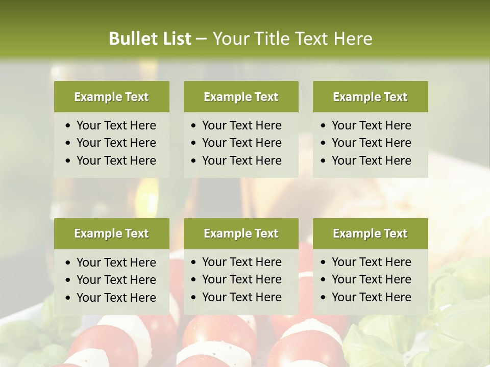 Vegetarisch Lecker Antipasto PowerPoint Template