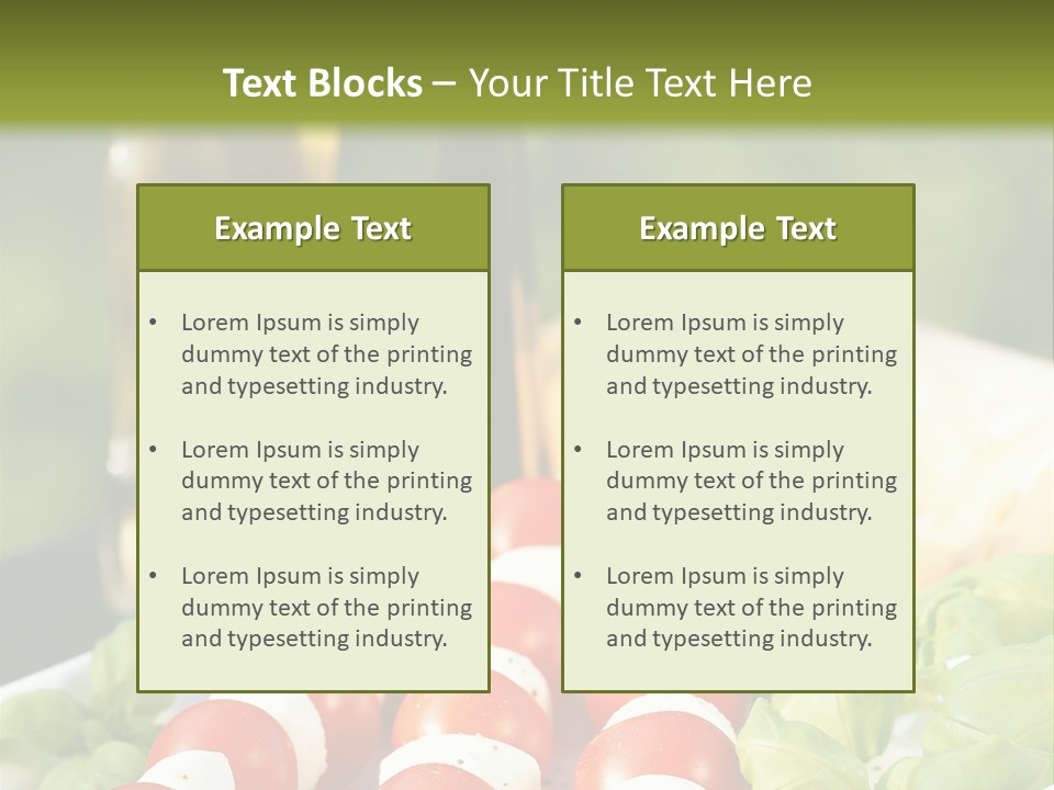 Vegetarisch Lecker Antipasto PowerPoint Template