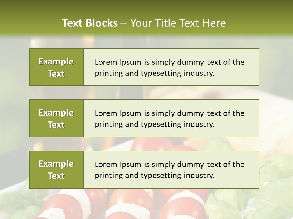 Vegetarisch Lecker Antipasto PowerPoint Template