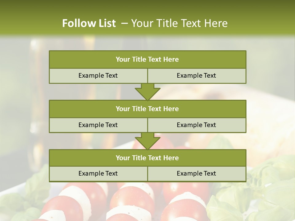 Vegetarisch Lecker Antipasto PowerPoint Template