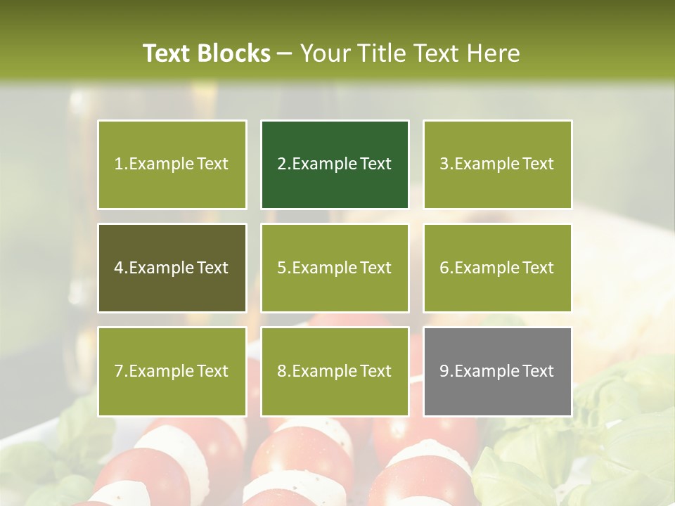 Vegetarisch Lecker Antipasto PowerPoint Template