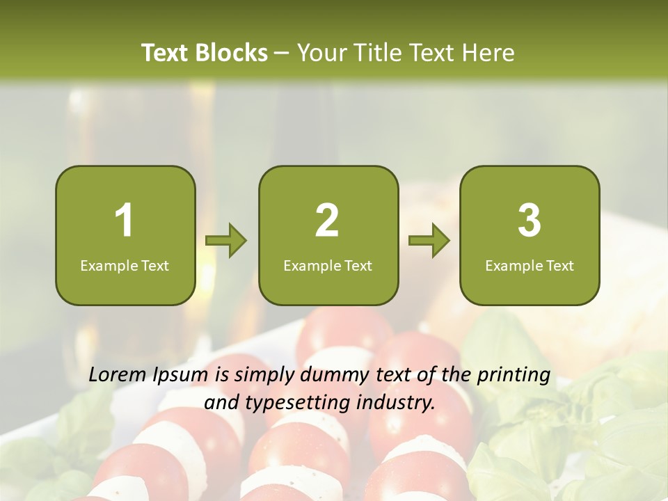 Vegetarisch Lecker Antipasto PowerPoint Template