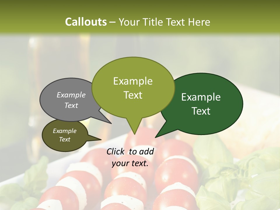 Vegetarisch Lecker Antipasto PowerPoint Template