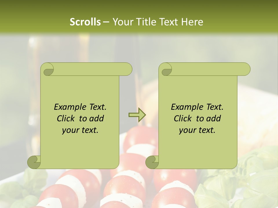 Vegetarisch Lecker Antipasto PowerPoint Template