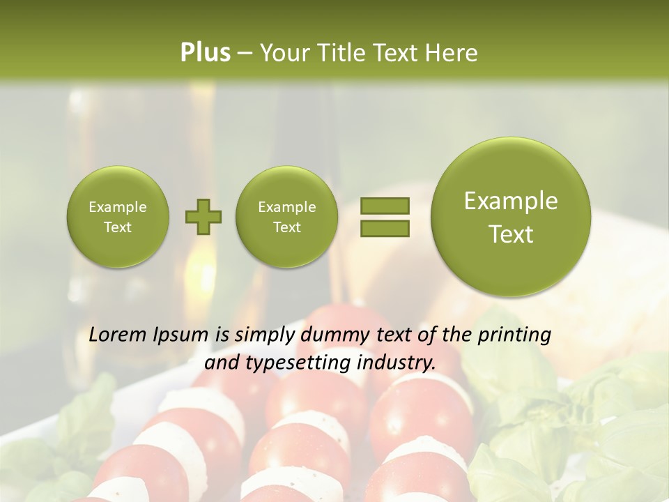 Vegetarisch Lecker Antipasto PowerPoint Template