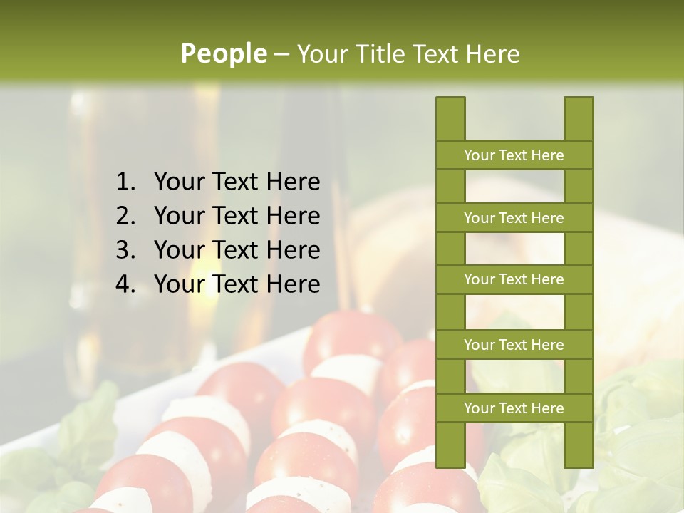 Vegetarisch Lecker Antipasto PowerPoint Template