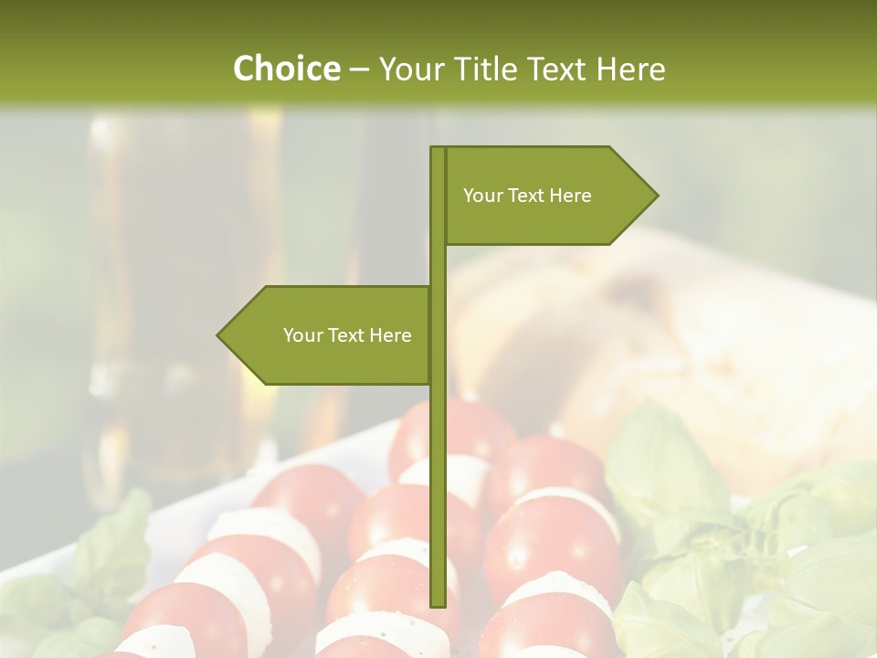 Vegetarisch Lecker Antipasto PowerPoint Template