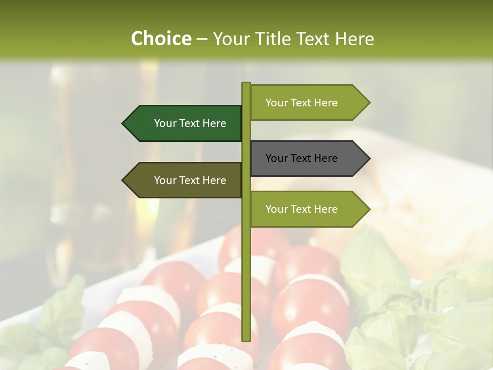 Vegetarisch Lecker Antipasto PowerPoint Template