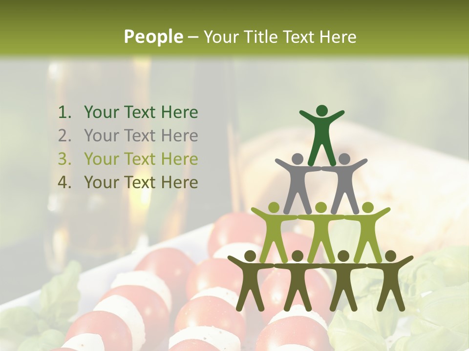 Vegetarisch Lecker Antipasto PowerPoint Template