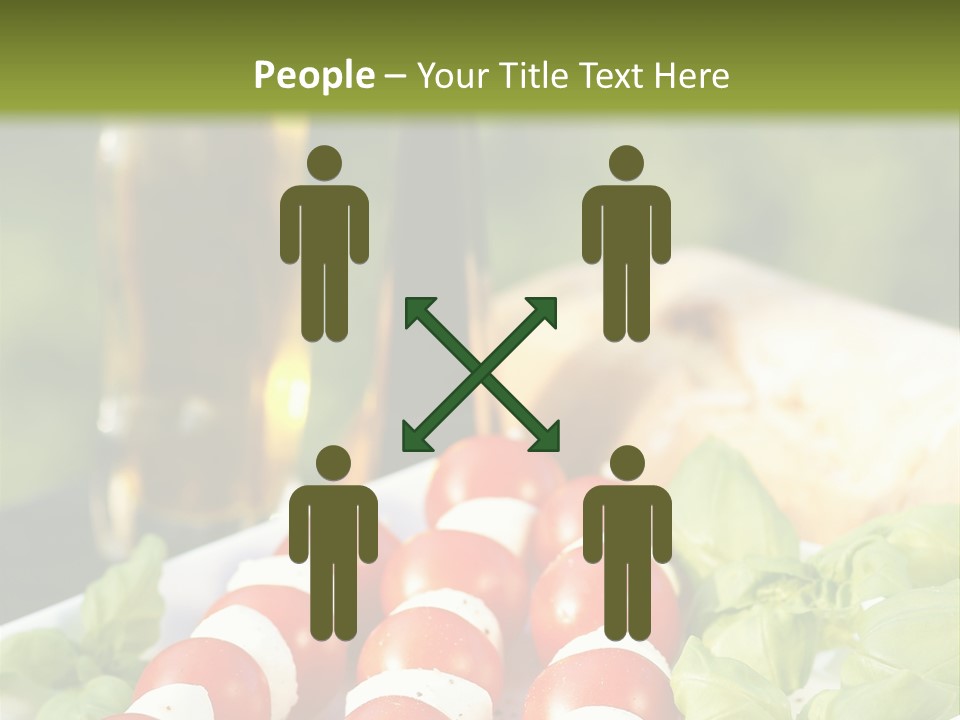 Vegetarisch Lecker Antipasto PowerPoint Template