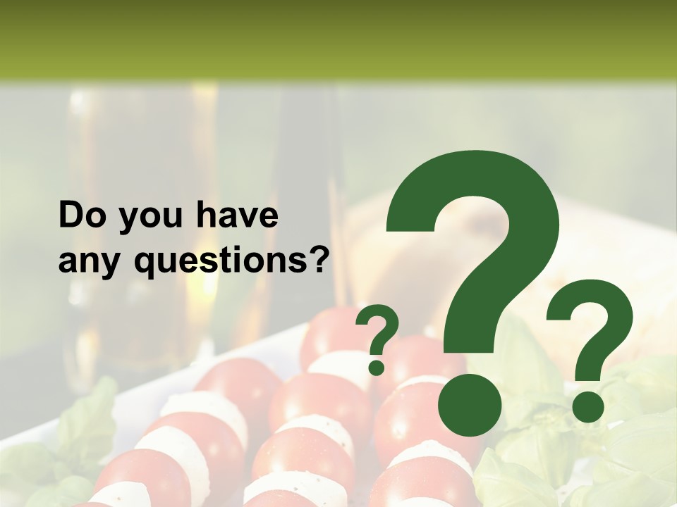 Vegetarisch Lecker Antipasto PowerPoint Template