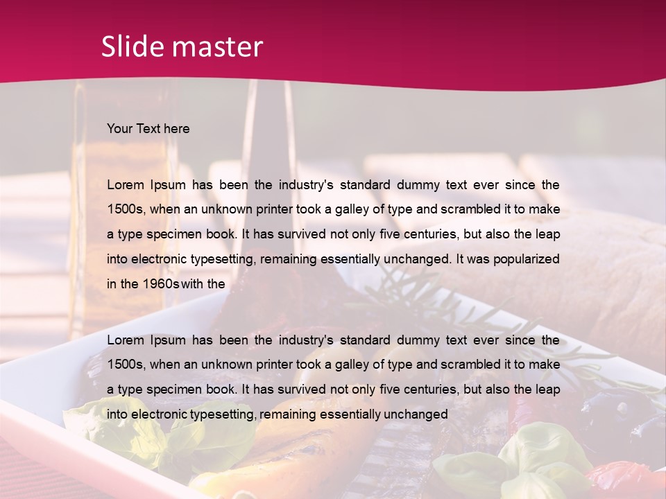 Brunch Abendessen Antipasto PowerPoint Template