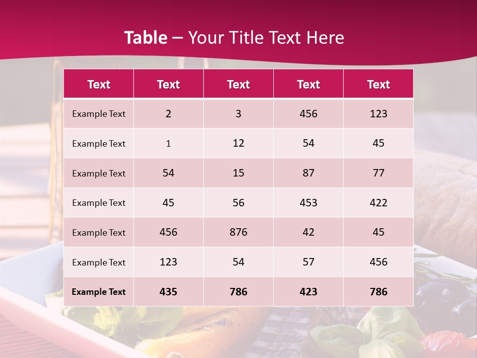 Brunch Abendessen Antipasto PowerPoint Template