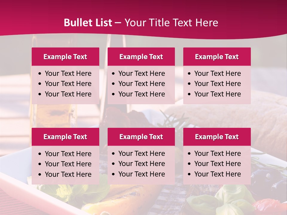 Brunch Abendessen Antipasto PowerPoint Template