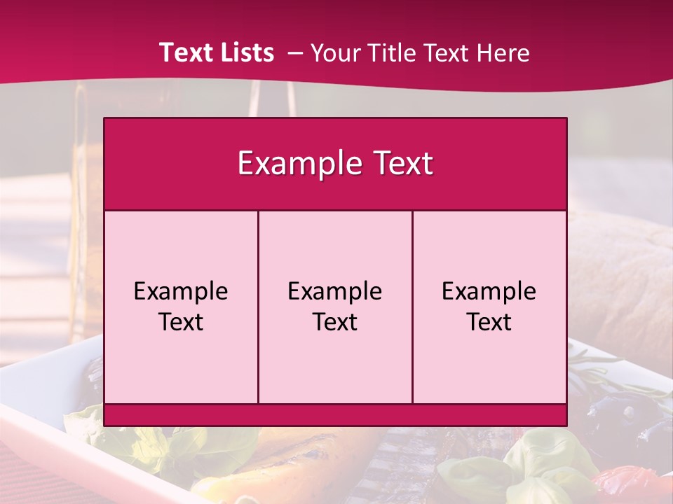 Brunch Abendessen Antipasto PowerPoint Template