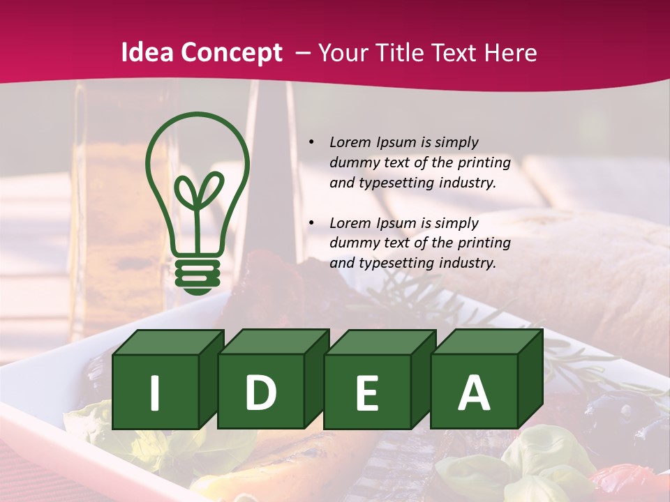 Brunch Abendessen Antipasto PowerPoint Template