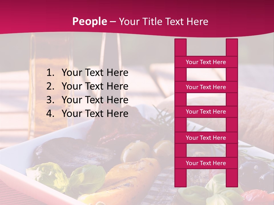 Brunch Abendessen Antipasto PowerPoint Template