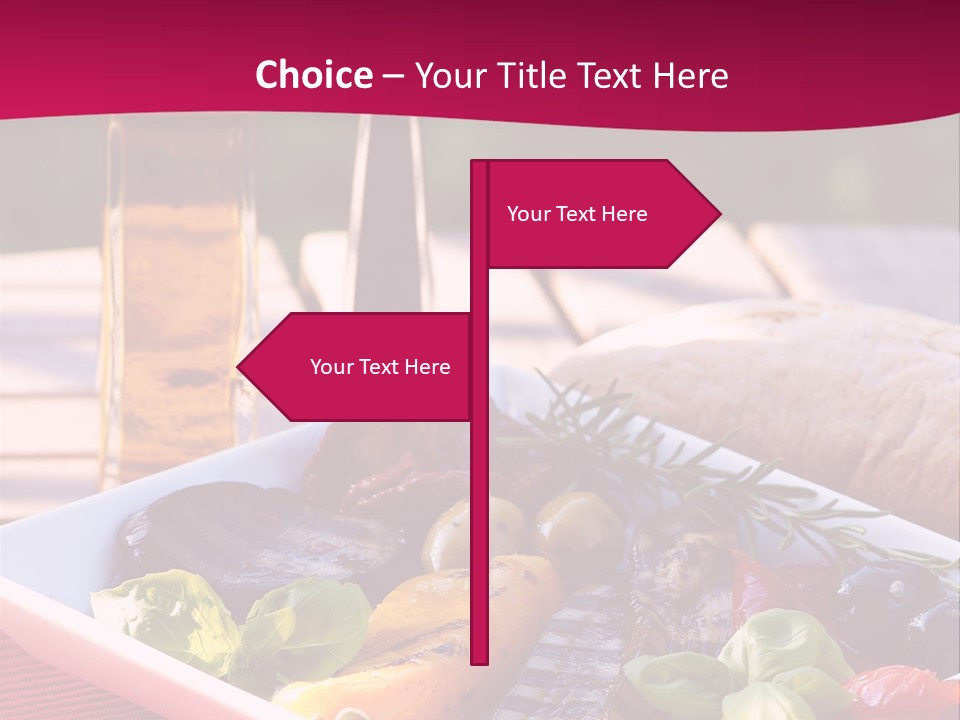 Brunch Abendessen Antipasto PowerPoint Template