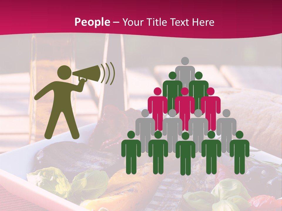 Brunch Abendessen Antipasto PowerPoint Template