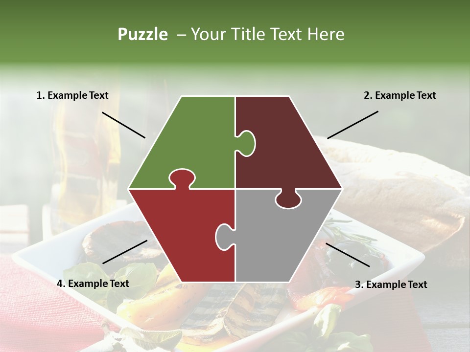 Gesund Teller Eingelegt PowerPoint Template