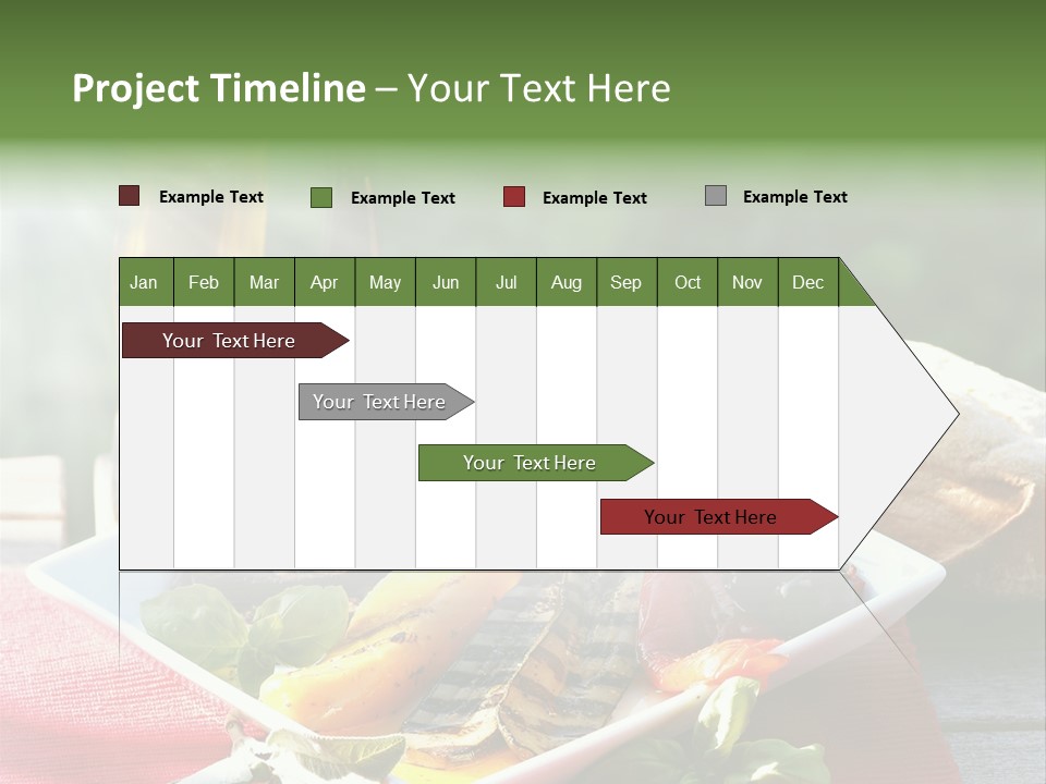 Gesund Teller Eingelegt PowerPoint Template