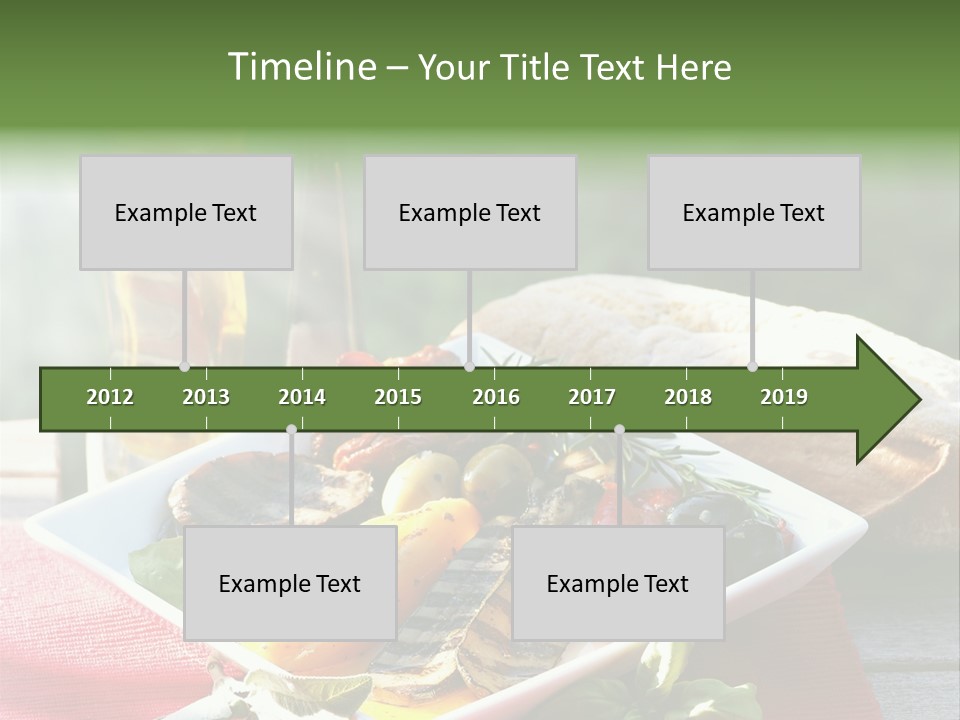 Gesund Teller Eingelegt PowerPoint Template