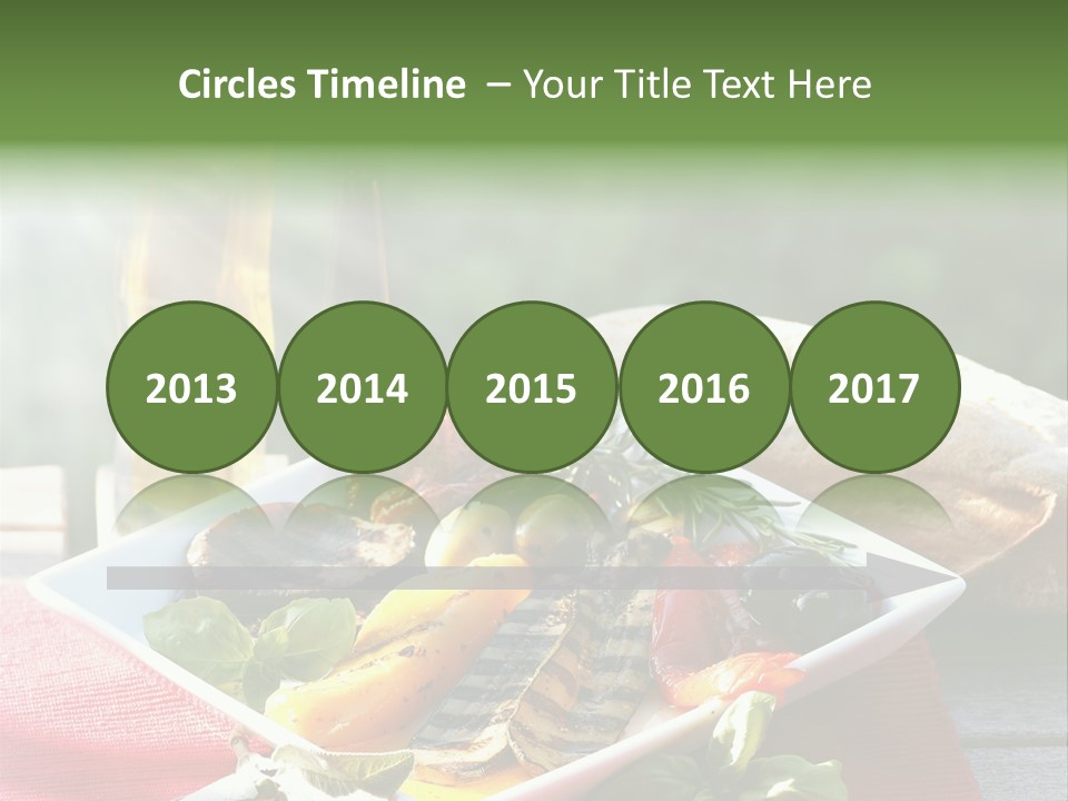 Gesund Teller Eingelegt PowerPoint Template