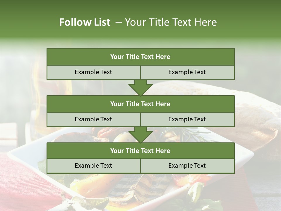 Gesund Teller Eingelegt PowerPoint Template