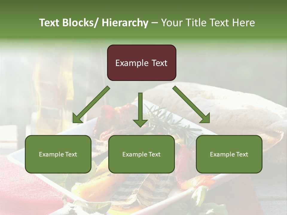 Gesund Teller Eingelegt PowerPoint Template